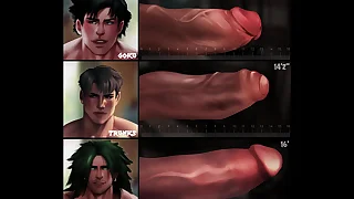 "DRAGON BALL Z" Penis Chart